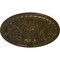 Ekena Millwork Tristan Ceiling Medallion (Fits Canopies up to 5 1/2"), Hand-Painted Brass, 26"OD x 3"P CM26TNBRS - alternate 3